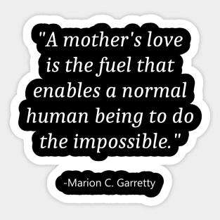 Quote For Mother Day Sticker